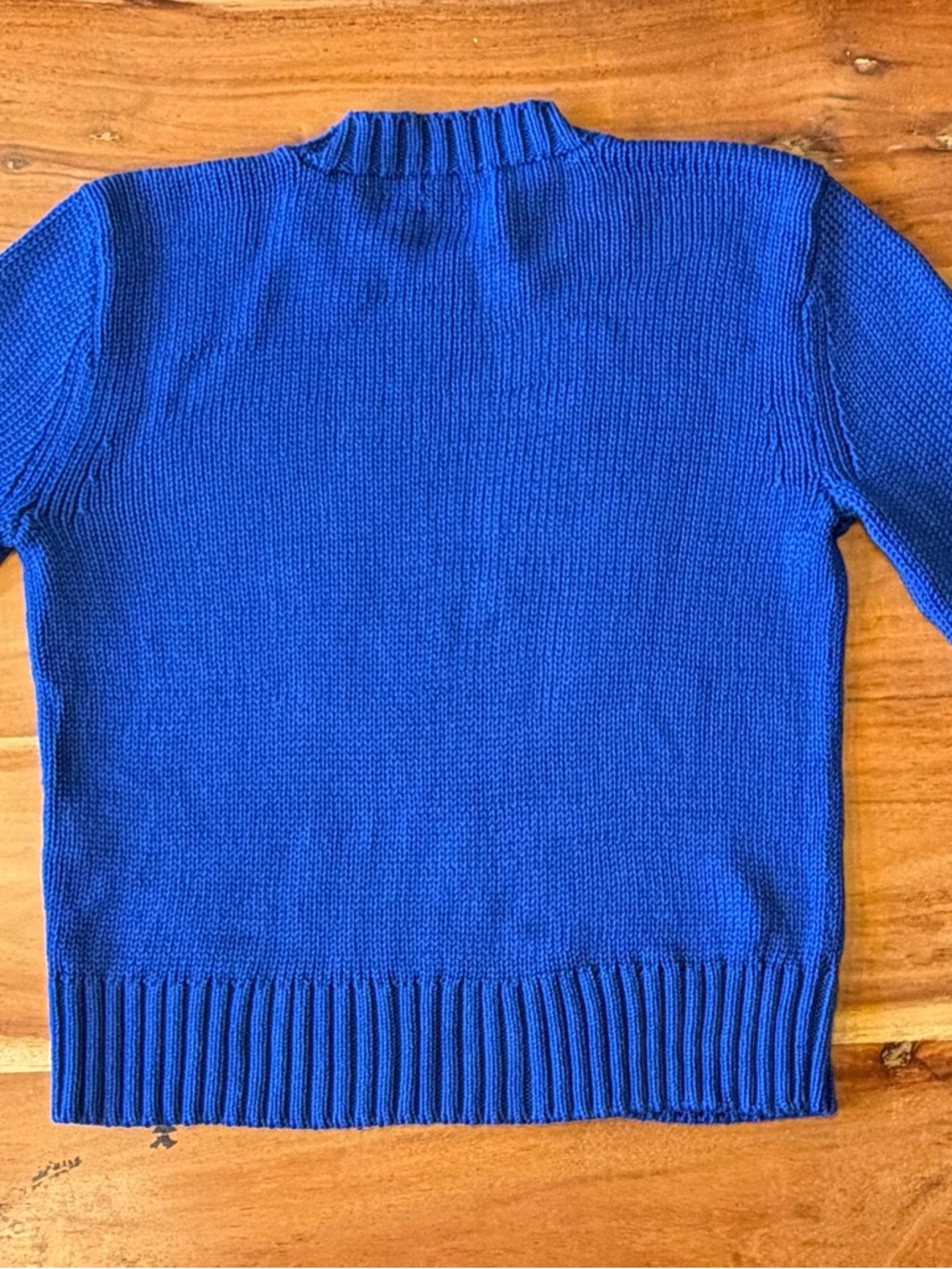 Polo Ralph Lauren Preppy Blue Cotton Crewneck Sweater M (GUC) - Picture 12 of 15